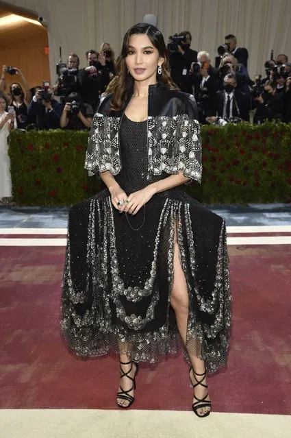 English actress Gemma Chan attends The Metropolitan Museum of Art's Costume Institute benefit gala celebrating the opening of the “In America: An Anthology of Fashion” exhibition on Monday, May 2, 2022, in New York. (Photo by Evan Agostini/Invision/AP Photo)