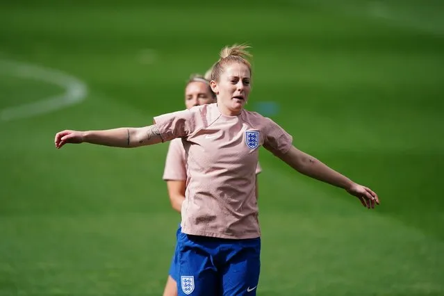 England's Keira Walsh in action during the training session at Central Coast Stadium, Gosford, Australia on Tuesday, August 15, 2023. (Photo by Zac Goodwin/PA Images via Getty Images)
