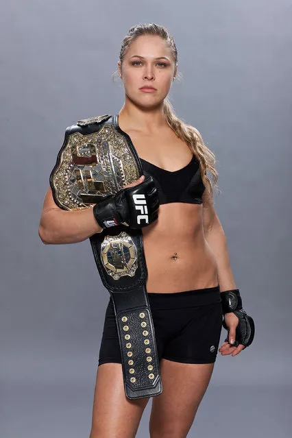 American professional wrestler Ronda Rousey poses for a portrait on January 6, 2013 in West Hollywood, California. (Photo by Ian Spanier/Zuffa LLC/Zuffa LLC via Getty Images)
