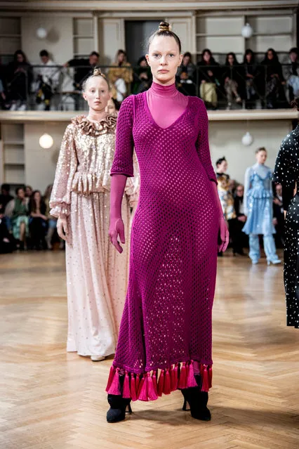Models present creations of Stine Goya during Copenhagen Fashion Week in Copenhagen, Denmark January 30, 2019. (Photo by Celina Dahl/Scanpix via Reuters)