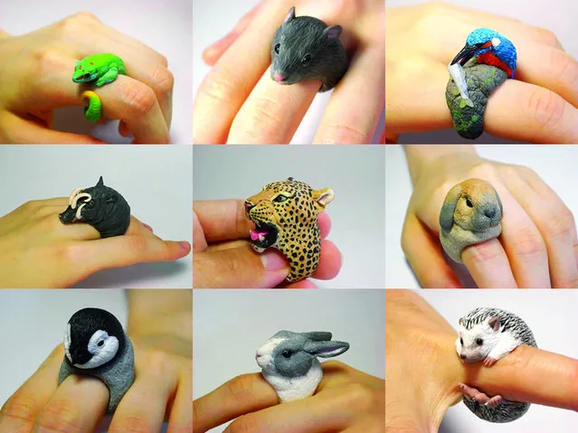 Animal Cling Rings By Jiro Miura