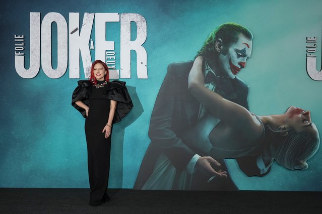 Lady Gaga arrives at the premiere of “Joker: Folie a Deux” on Monday, Sept. 30, 2024, at TCL Chinese Theatre in Los Angeles. (Photo by Jordan Strauss/Invision/AP Photo)