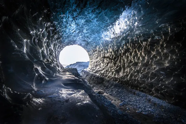 The ice caves, taken in the Vatnajokull National Park in Iceland, on November 11, 2017. (Photo by Matej Kriz/Caters News Agency)
