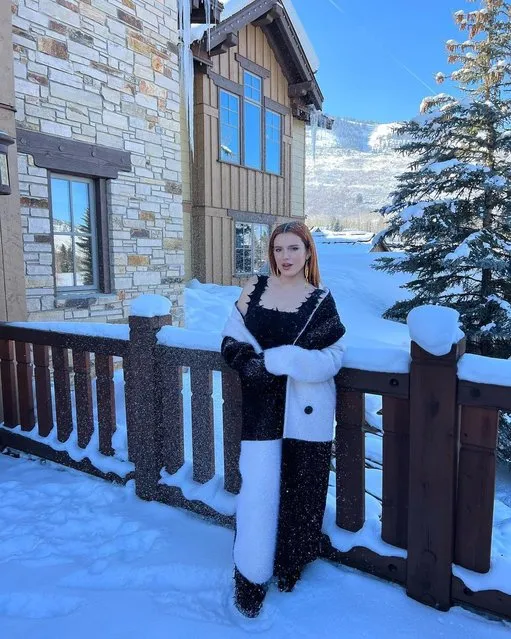 American actress Bella Thorne in the first decade of February 2023 is “building snowmen” while “melting hearts”. (Photo by bellathorne/Instagram)