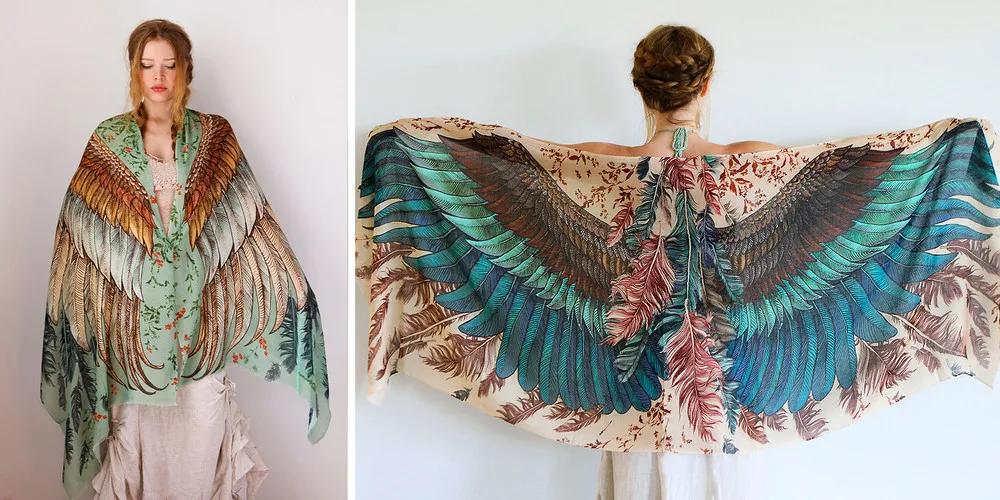 Shovava Wing Scarves by Roza Khamitova