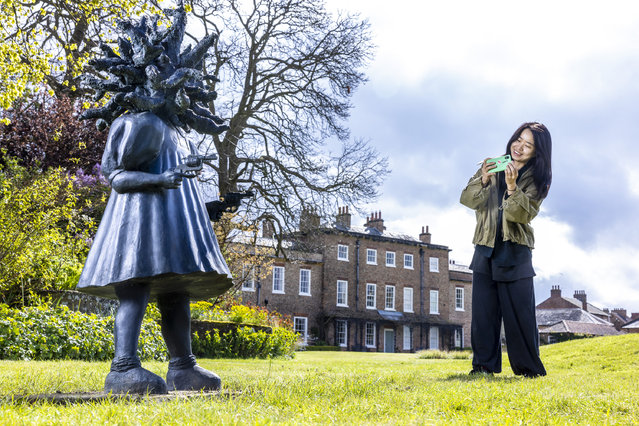 Laura Ford’s 1991 sculpture Twiglet has been installed at Thirsk Hall Sculpture Garden, North Yorkshire, UK in the last decade of April 2024. (Photo by James Glossop/The Times)