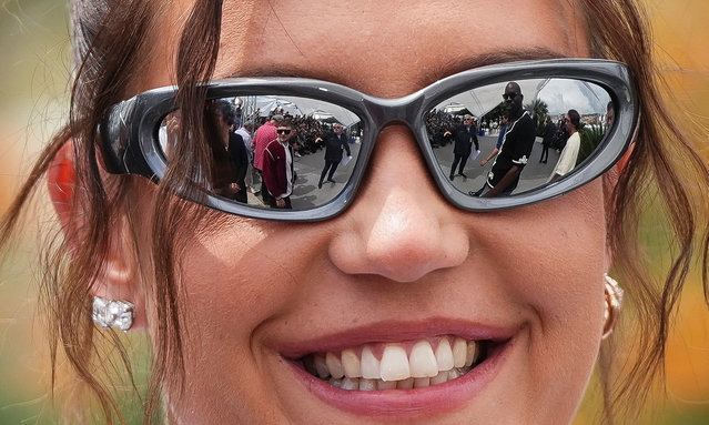 French actress Adele Exarchopoulos poses during a photocall for the film “L'Amour Ouf” (Beating Hearts) at the 77th edition of the Cannes Film Festival in Cannes, southern France, on May 24, 2024. (Photo by Scott A Garfitt/Invision/AP Photo)