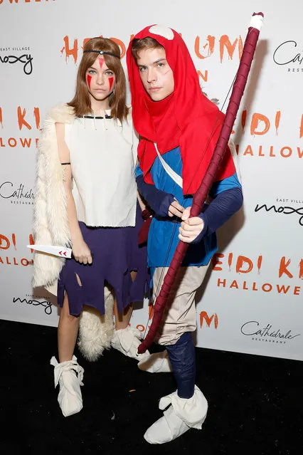 Barbara Palvin and Dylan Sprouse attend Heidi Klum's Annual Hallowe'en Party at Cathedrale on October 31, 2019 in New York City. (Photo by Taylor Hill/Getty Images)