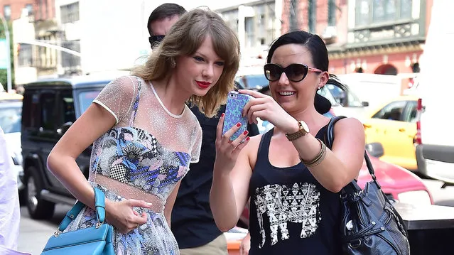 Taylor Swift is seen in Tribeca on July 30, 2014 in New York City. (Photo by Alo Ceballos/GC Images)