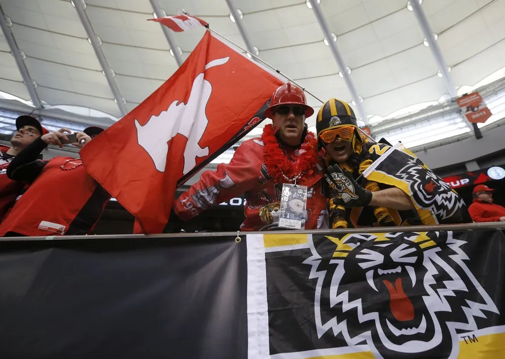 Emotion at the 102nd Grey Cup Football Championship in Canada