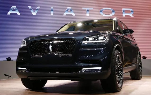 The 2019 Lincoln Aviator is presented at the New York Auto Show in the Manhattan borough of New York City, New York, U.S., March 28, 2018. (Photo by Brendan McDermid/Reuters)