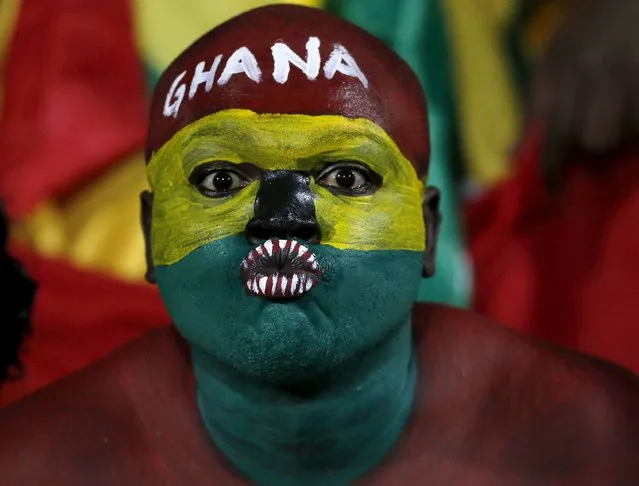 Ghana fans await the start of their team's Group C soccer match against South Africa at the 2015 African Cup of Nations in Mongomo, January 27, 2015. (Photo by Mike Hutchings/Reuters)