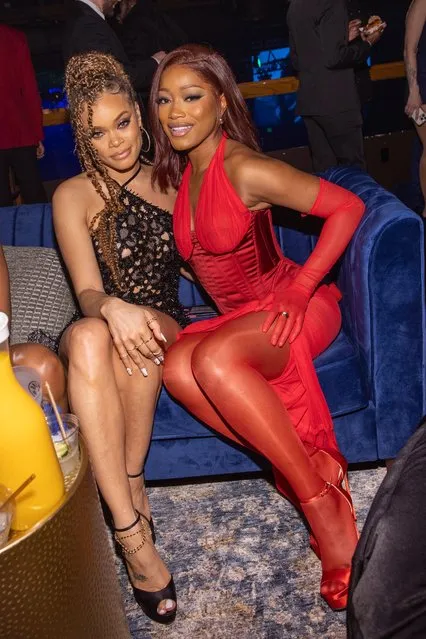 American singer-songwriter Andra Day and Keke Palmer attend the SZA & TDE Official Grammy After-Party at The Vermont Hollywood on February 04, 2024 in Los Angeles, California. (Photo by Mat Hayward/Getty Images for The Pāvé Group)