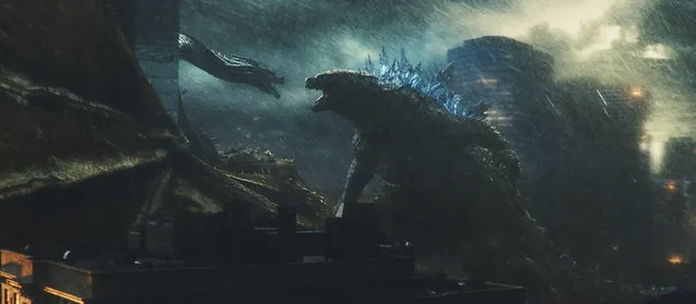 This image released by Warner Bros. Pictures shows a scene from “Godzilla: King of the Monsters”. (Photo by Warner Bros. Pictures via AP Photo)