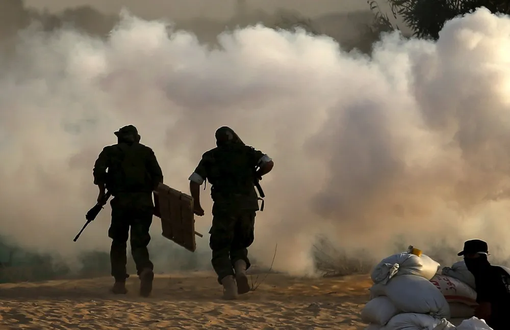 Military Exercise in Southern Gaza Strip
