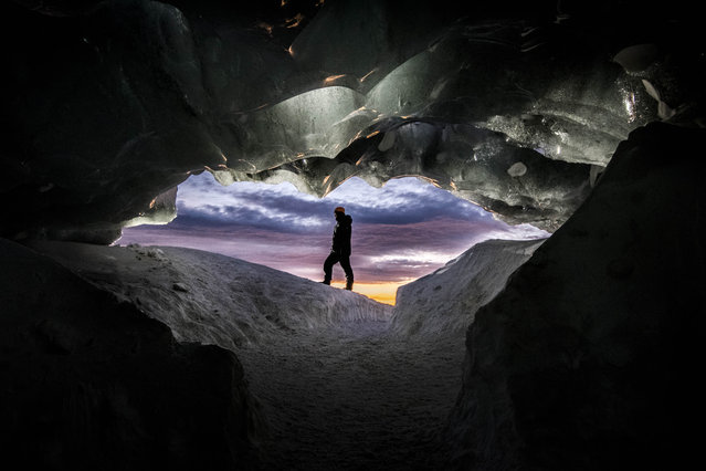 The ice caves, taken in the Vatnajokull National Park in Iceland, November 29, 2017. (Photo by Matej Kriz/Caters News Agency)