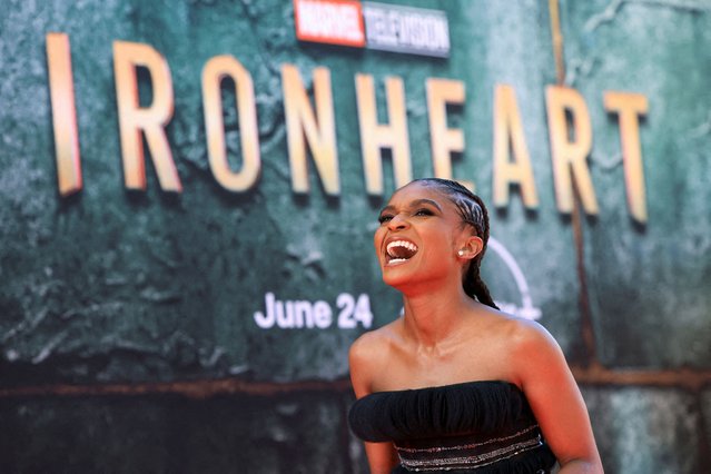 Cast member Dominique Thorne attends a premiere for Marvel Television's series “Ironheart” in Los Angeles, California on June 24, 2025. (Photo by Mario Anzuoni/Reuters)