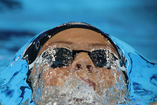Summer McIntosh of team Canada competes in the final of the Women's 200m IM on day 18 of the Singapore 2025 World Aquatics Championships at World Aquatics Championships Arena on July 28, 2025 in Singapore. (Photo by Jeremy Lee/Reuters)