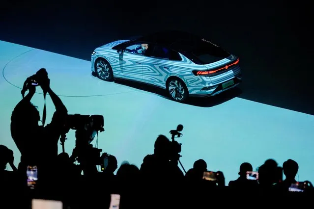 A Volkswagen electric ID. Next is debuted at an event ahead of the Shanghai Auto Show, in Shanghai, China on April 17, 2023. (Photo by Aly Song/Reuters)