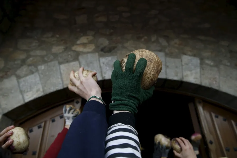 Spanish Town Celebrates Bizarre Turnip-Throwing Festival