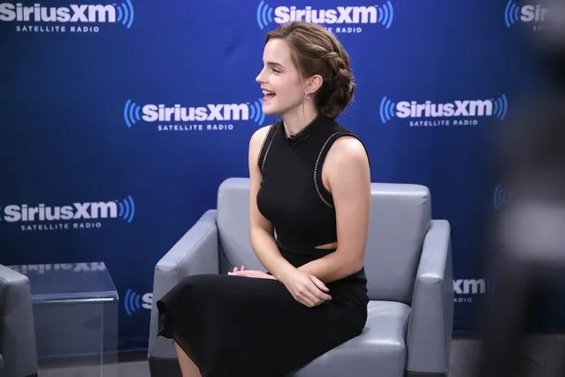 Actress Emma Watson speaks during SiriusXM's “Town Hall” with Emma Watson; “Town Hall” to air on Entertainment Weekly Radio on March 10, 2017 in New York City. (Photo by Cindy Ord/Getty Images for SiriusXM)