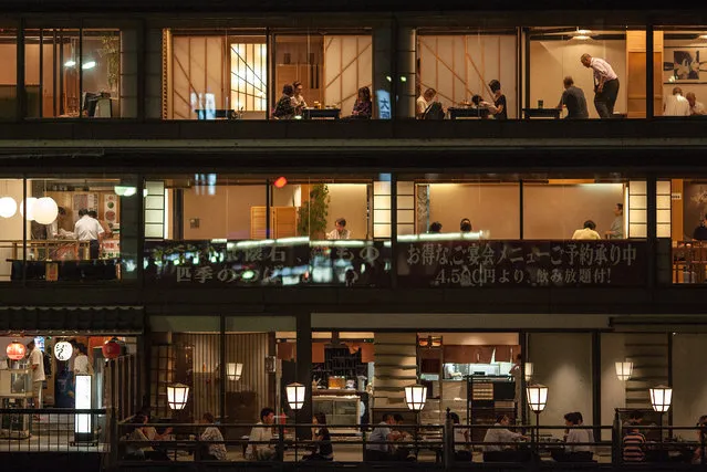 “Kyoto Dining”. Different rooms, different stories. All transparent. Photo location: Kyoto, Japan. (Photo and caption by Burcu Basar/National Geographic Photo Contest)
