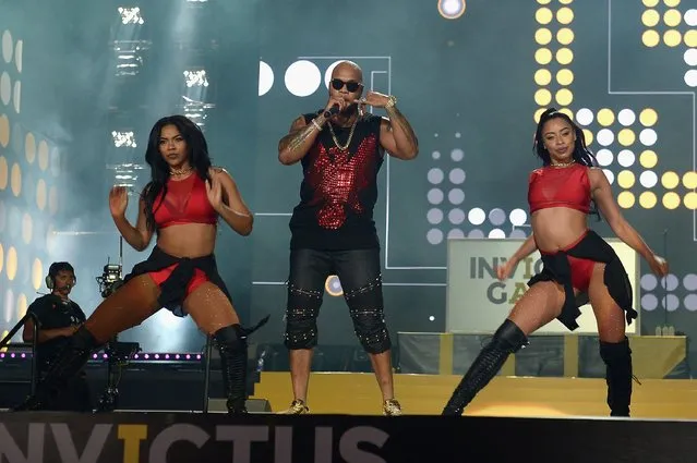 Flo Rida performs onstage during the Invictus Games Orlando 2016 – Closing Ceremony at ESPN Wide World of Sports Complex on May 12, 2016 in Lake Buena Vista, Florida. (Photo by Gustavo Caballero/Getty Images for Invictus Games)