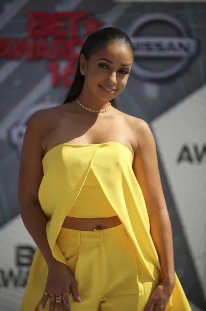 Singer Mya arrives at the 2016 BET Awards in Los Angeles, California U.S., June 26, 2016. (Photo by David McNew/Reuters)