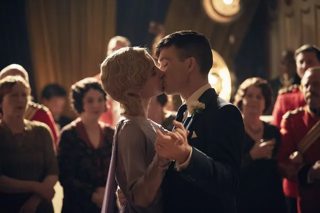This image released by Netflix shows Annabelle Wallis as Grace, left, Cillian Murphy as Thomas Shelby in a scene from the series “Peaky Blinders”. A new dance production based on the 1920′s gangster drama,“Peaky Blinders: The Redemption of Thomas Shelby”, will premiere at Birmingham Hippodrome on Tuesday September 27, and tour around the U.K. (Photo by Robert Viglasky/Netflix via AP Photo)