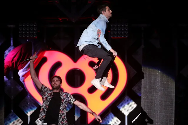 The Chainsmokers perform at Z100's Jingle Ball in Manhattan, New York, U.S., December 9, 2016. (Photo by Andrew Kelly/Reuters)