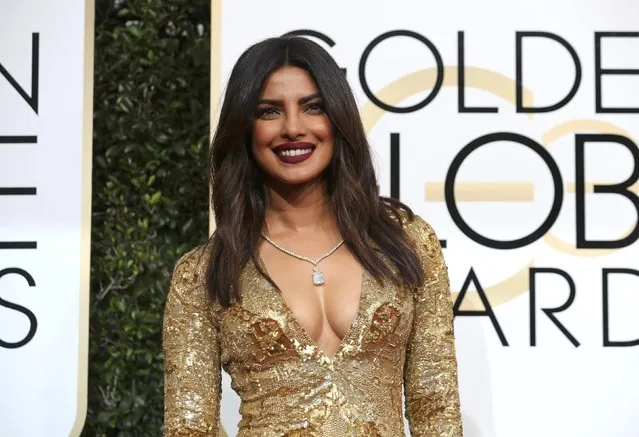 Actress Priyanka Chopra arrives at the 74th Annual Golden Globe Awards in Beverly Hills, California, U.S., January 8, 2017. (Photo by Mike Blake/Reuters)