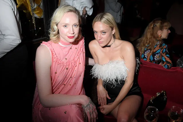 Gwendoline Christie and Chloe Sevigny attends the Miu Miu dinner and aftershow party at Raspoutine Club as part of the Paris Fashion Week Womenswear Fall/Winter 2019/2020 on March 05, 2019 in Paris, France. (Photo by Victor Boyko/Getty Images)