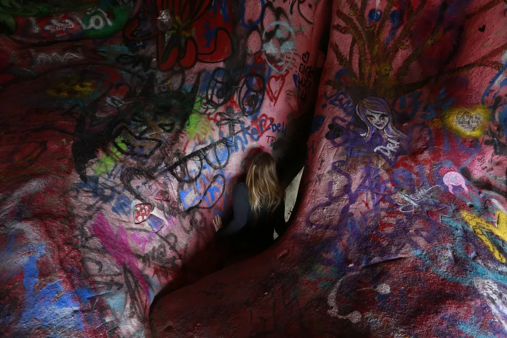 Jim Morrison Cave Closed Over Doors-inspired Graffiti