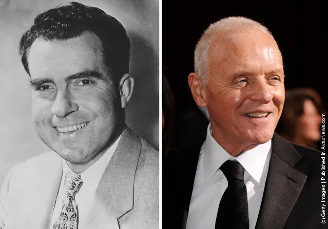 1952: American Vice-Presidential candidate Richard Nixon (1913 - 1994) smiles during the New Hampshire Presidential Primary on July 11, 1952; Actor Anthony Hopkins arrives at the 81st Annual Academy Awards held at Kodak Theatre on February 22, 2009 in Los Angeles, California