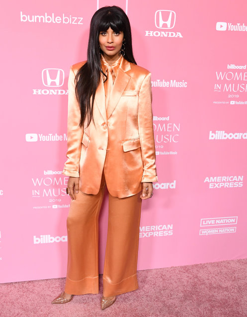 Jameela Jamil  arrives at the 2019 Billboard Women In Music at Hollywood Palladium on December 12, 2019 in Los Angeles, California. (Photo by Steve Granitz/WireImage)
