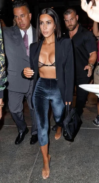 Kim Kardashian seen out and about in Manhattan on July 10, 2017 in New York City. (Photo by Splash News and Pictures)