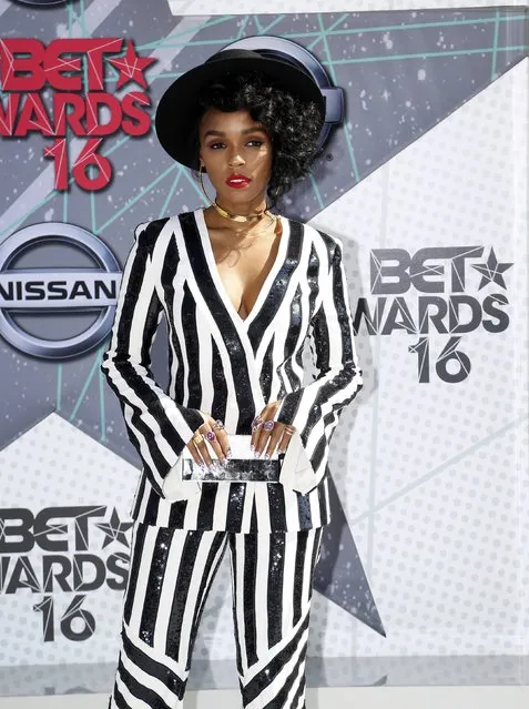 Musical artist Janelle Monae arrives at the 2016 BET Awards in Los Angeles, California U.S. June 26, 2016. (Photo by David McNew/Reuters)