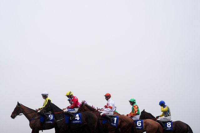 Runners and riders ahead of the Coral Finale Juvenile Hurdle during The Coral Welsh Grand National at Chepstow Racecourse, UK on Friday, December 27, 2024. (Photo by David Davies/PA Images via Getty Images)