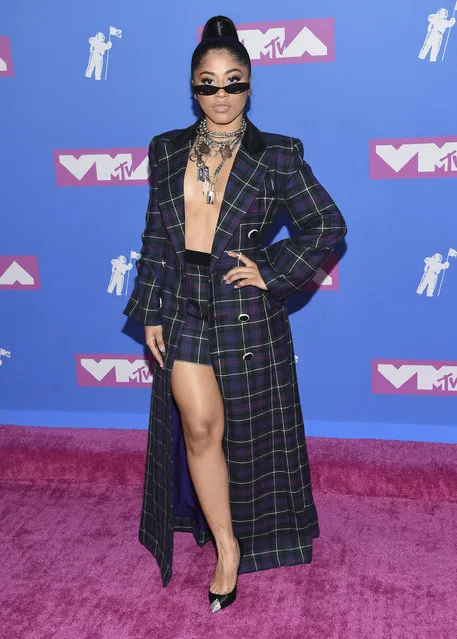 Hennessy Carolina arrives at the MTV Video Music Awards at Radio City Music Hall on Monday, August 20, 2018, in New York. (Photo by Evan Agostini/Invision/AP Photo)