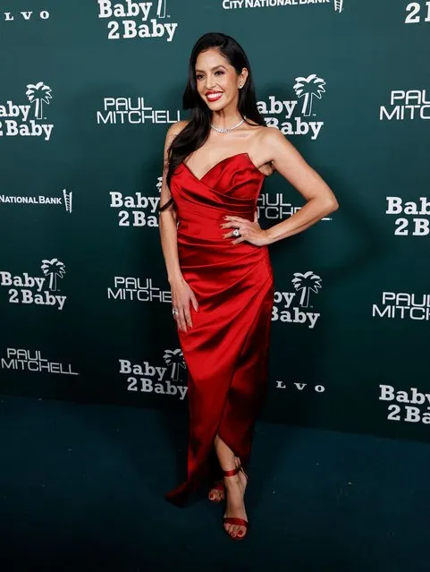US philanthropist Vanessa Bryant arrives for the 2023 Baby2Baby Gala in Los Angeles, California, on November 11, 2023. This year's gala honors Mexican-US actress Salma Hayek Pinault. (Photo by Michael Tran/AFP Photo)