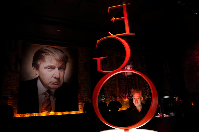 Artist-provocateur Andres Serrano poses for a portrait in a gallery that houses his take on U.S. President Donald Trump with a new exhibit called The Game: All Things Trump in New York, New York, U.S., April 25, 2019. (Photo by Carlo Allegri/Reuters)