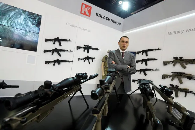 Alexey Krivoruchko, CEO of Kalashnikov Group, poses for a photograph during an interview with Reuters in Abu Dhabi, United Arab Emirates February 21, 2017. (Photo by Reuters/Stringer)
