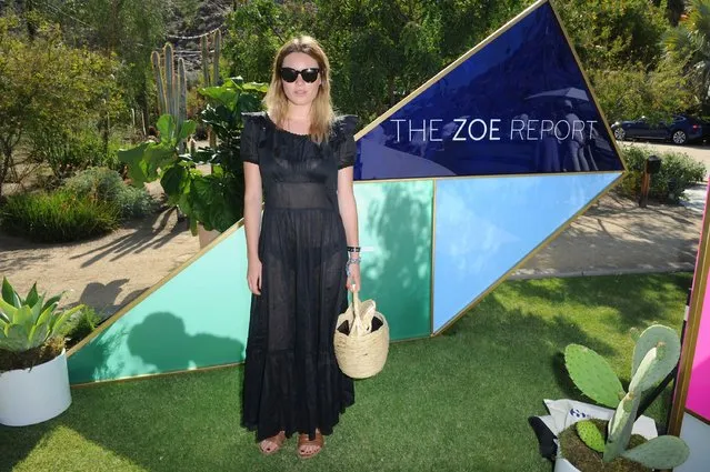 Model Camille Rowe arrives at ZOEasis presented by The Zoe Report and Guess on April 16, 2016 in Palm Springs, California. (Photo by Joshua Blanchard/Getty Images for The Zoe Report)