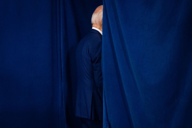 US President Joe Biden departs after speaking after his Republican opponent Donald Trump was injured following a shooting at an election rally in Pennsylvania, at the Rehoboth Beach Police Department, in Rehoboth Beach, Delaware, July 13, 2024. US President Joe Biden led the condemnation after his election rival Donald Trump was wounded in a shooting incident at a rally in Pennsylvania July 13 that also reportedly killed at least one bystander. .Political leaders on both sides of the aisle slammed the violence minutes after the Republican candidate was rushed off stage by the Secret Service, blood running down his face. (Photo by Samuel Corum/AFP Photo)