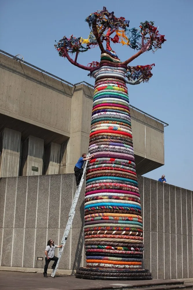 The Pirate Technics Sculpture “Under The Baobab” Is Installed At The Southbank Centre