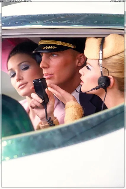 Italian-French singer, songwriter and former model Carla Bruni and model Meghan Douglas. (Photo by Ellen von Unwerth)