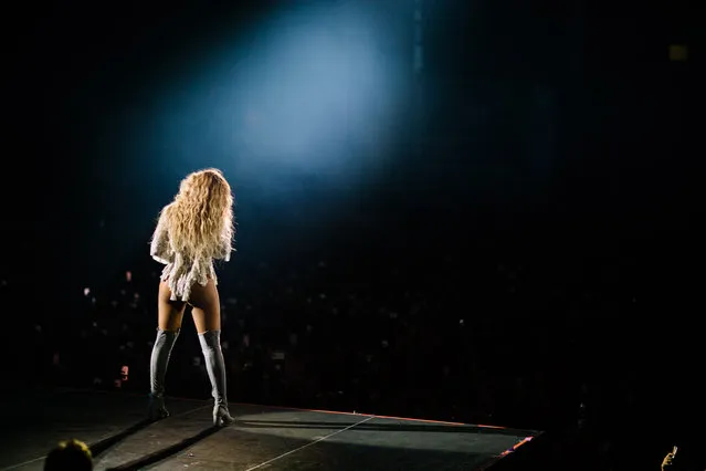 Beyonce performs during the Formation World Tour at Telia Parken on Sunday, July 24, 2016 in Copenhagen, Denmark. (Photo by Timothy McGurr/Invision for Parkwood Entertainment/AP Images)
