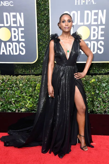 Actor Issa Rae attends The 75th Annual Golden Globe Awards at The Beverly Hilton Hotel on January 7, 2018 in Beverly Hills, California. (Photo by Frazer Harrison/Getty Images)