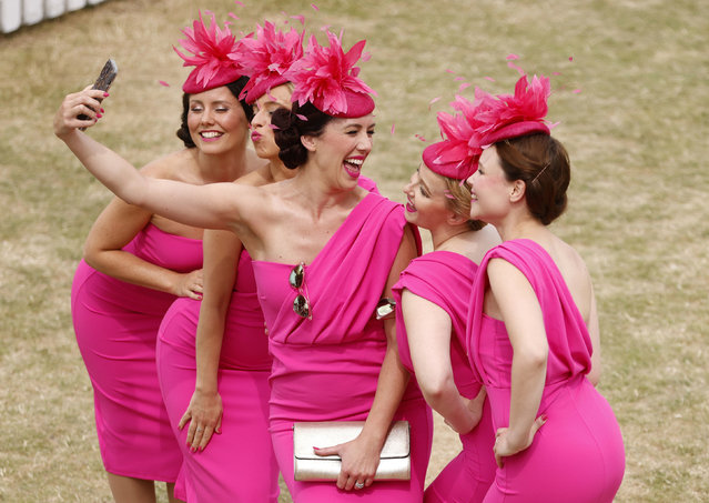 Elle & The Pocket Belles on day three of the Qatar Goodwood Festival 2022 at Goodwood Racecourse, Chichester on Thursday July 28, 2022. (Photo by Steven Paston/PA Wire)