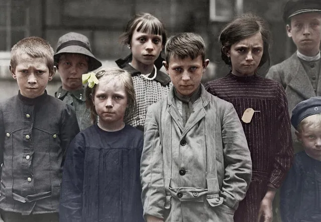 Refugee children at Grand Val, near Paris, France, where a home has been established for them by the A.R.C.  Ca. 1918-19. American Red Cross.